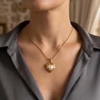 The Soul Bond | 18K Gold Plated Necklace with Pearl