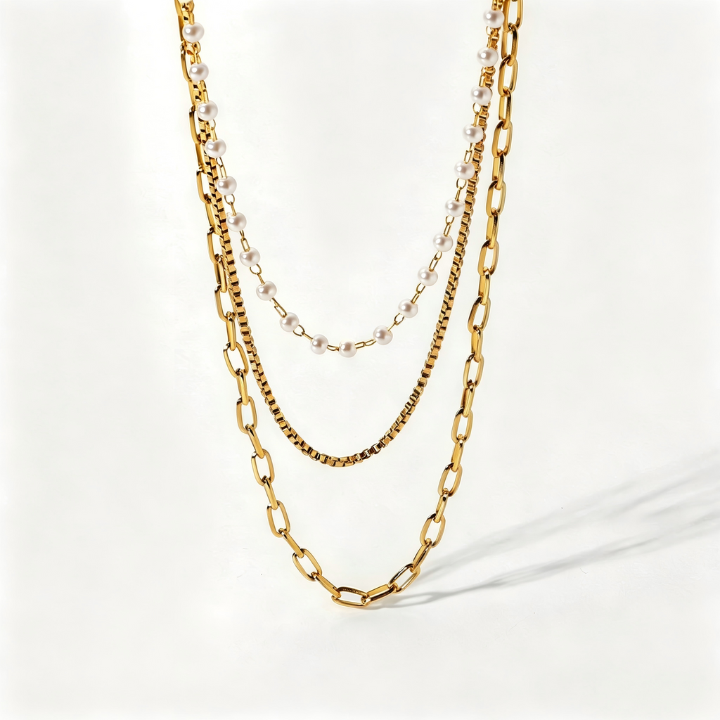 French Vintage Layering Necklace Collection