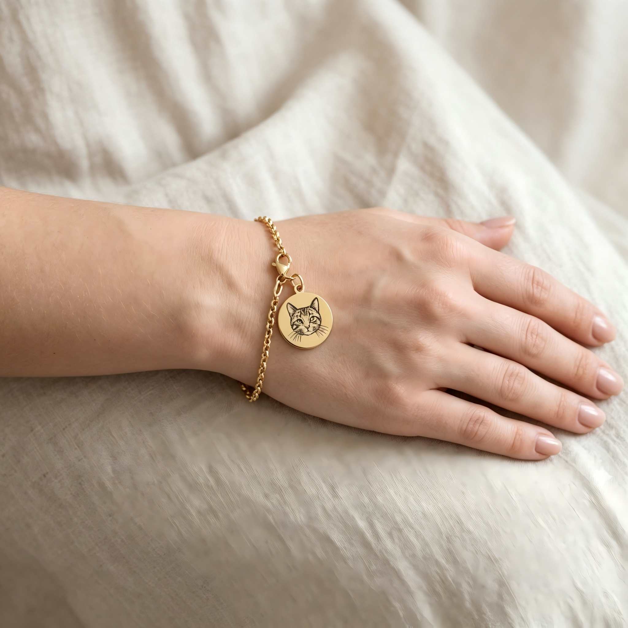 Custom Pet Portrait Keepsake: Personalized Necklace & Bracelet Set