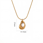 The Soul Bond | 18K Gold Plated Necklace with Pearl