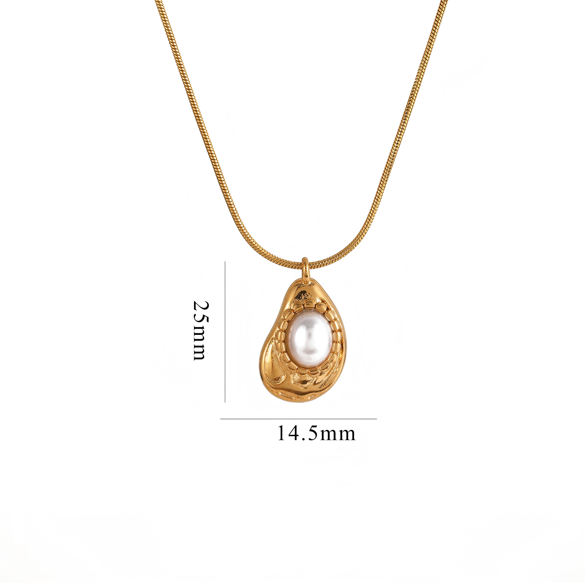 The Soul Bond | 18K Gold Plated Necklace with Pearl