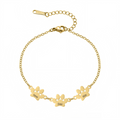 18K Solid Gold Engraved Pawprint Bracelet