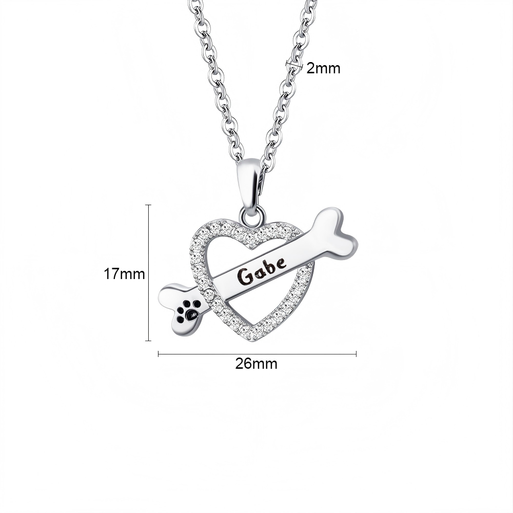 Dog Portrait Charm with Custom Name