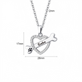 Dog Portrait Charm with Custom Name