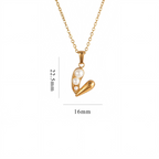 Sweet Pearl Bean Pendant Necklace | Dainty 18k Gold Plated Heart Jewelry