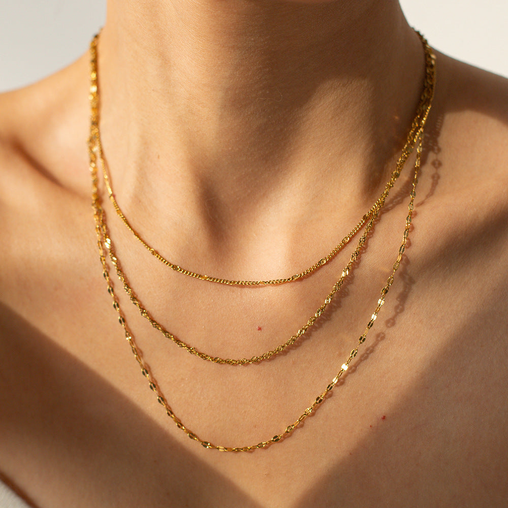 French Vintage Layering Necklace Collection