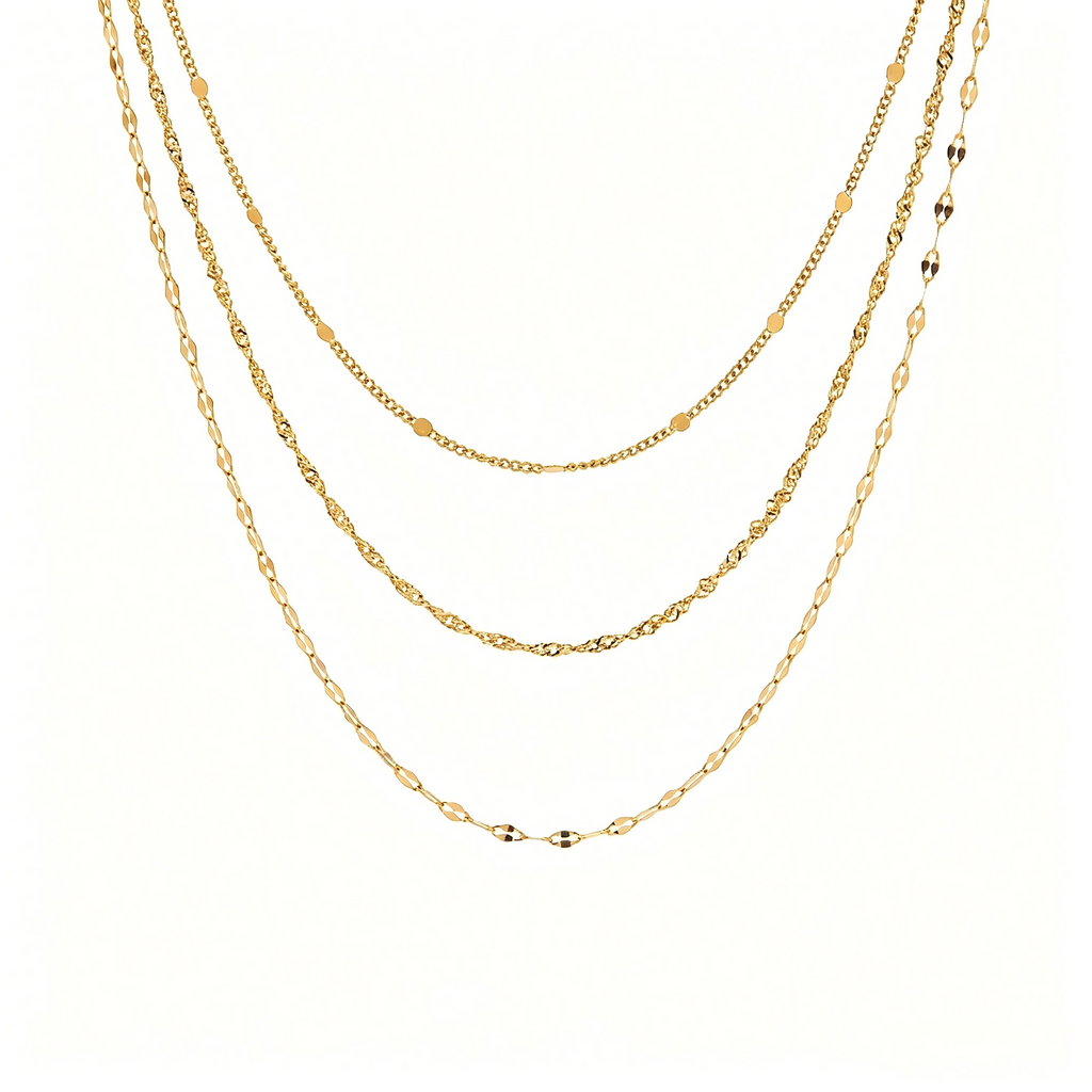 French Vintage Layering Necklace Collection
