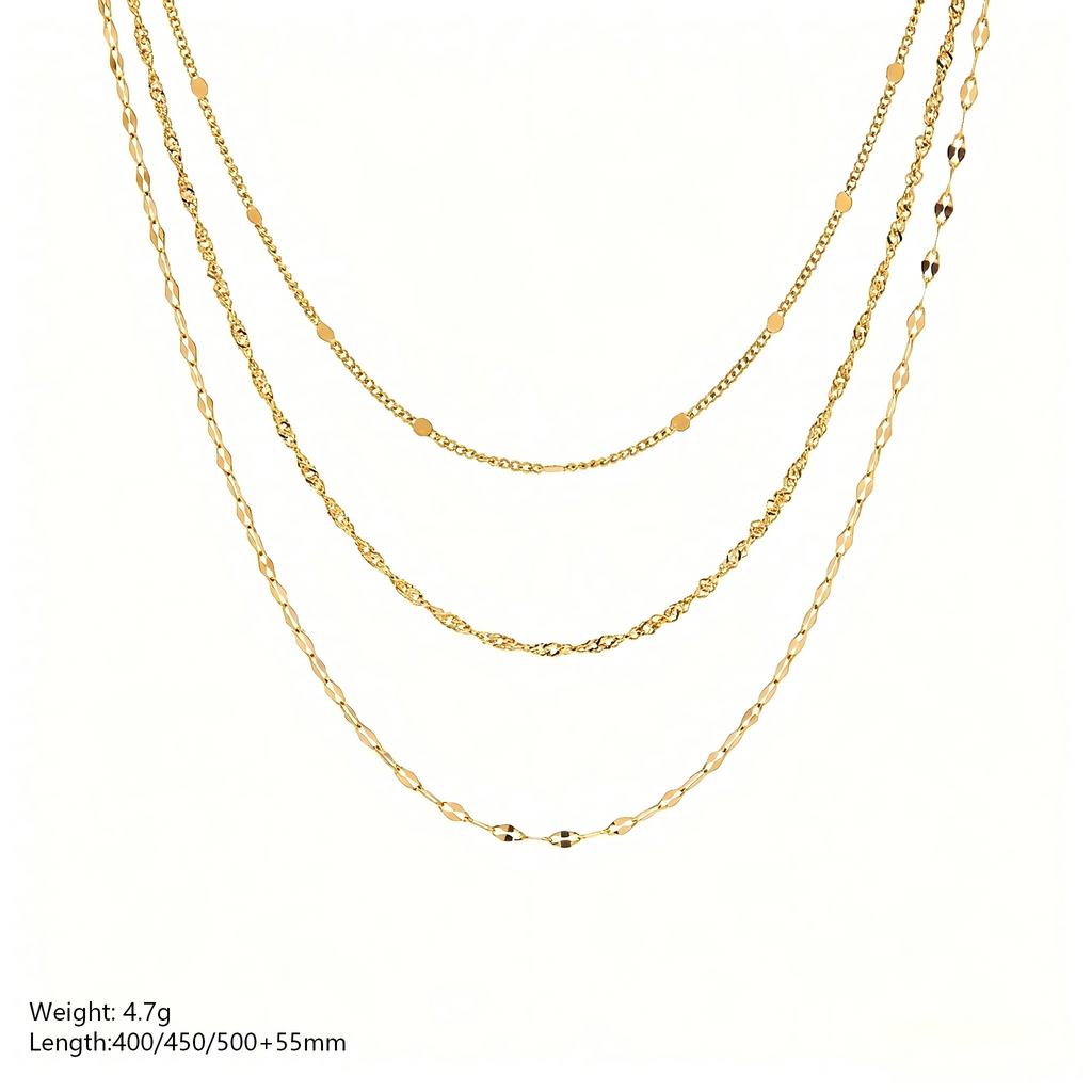 French Vintage Layering Necklace Collection