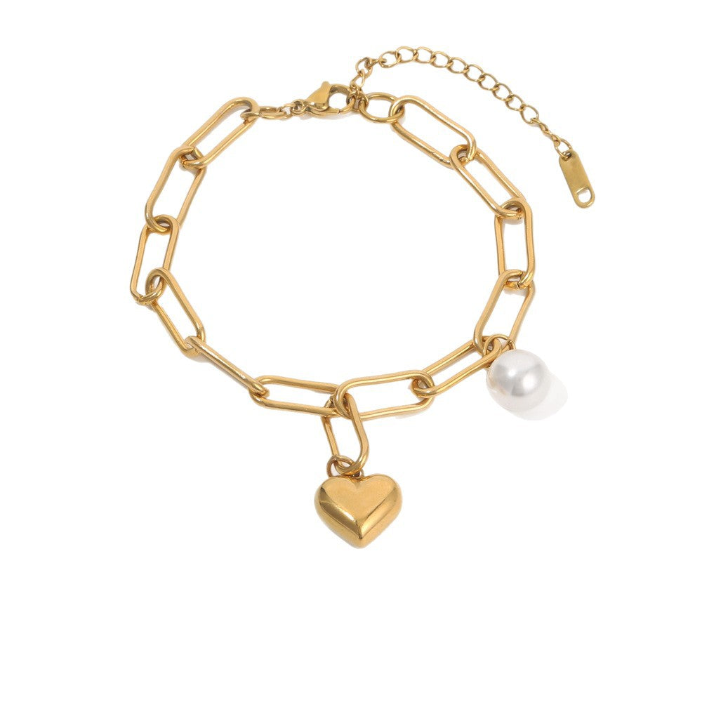Minimalist Gold Chain Bracelet Set