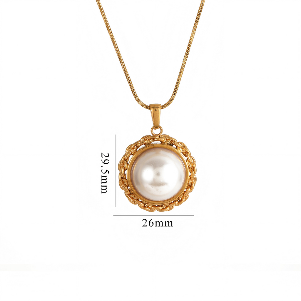The Soul Bond | 18K Gold Plated Necklace with Pearl