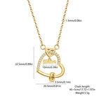 Personalized Mama Heart Necklace with Custom Children's Names