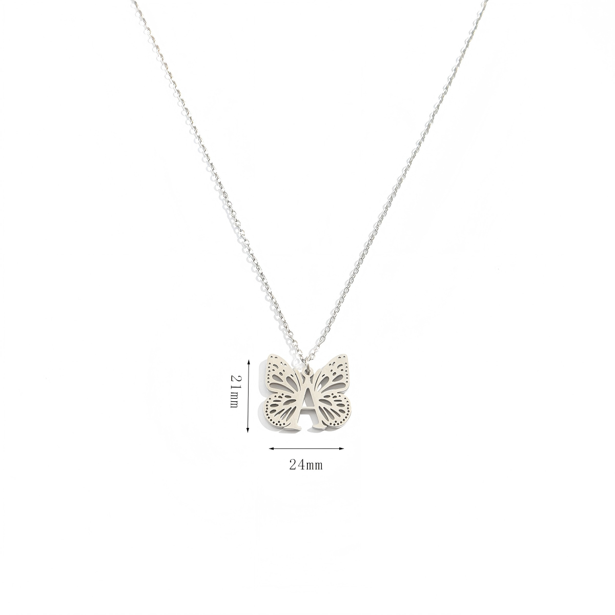 Personalized Initial Butterfly Necklace - "Metamorphosis" Inspirational Keepsake Jewelry