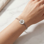 Paperclip bracelet with Custom Pet Portrait Keepsake