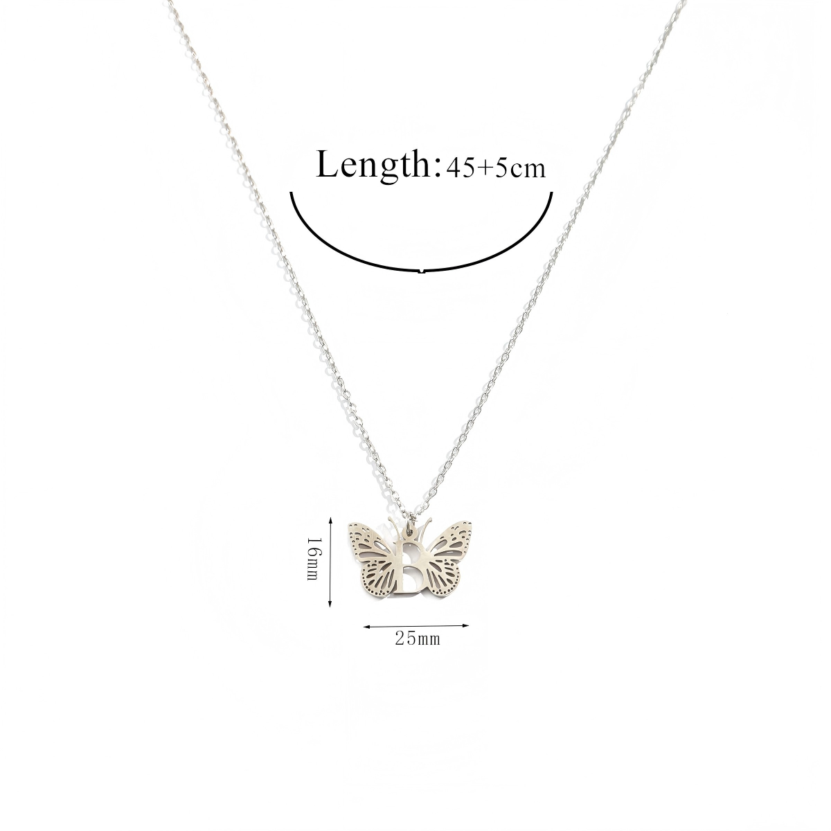 Personalized Initial Butterfly Necklace - "Metamorphosis" Inspirational Keepsake Jewelry