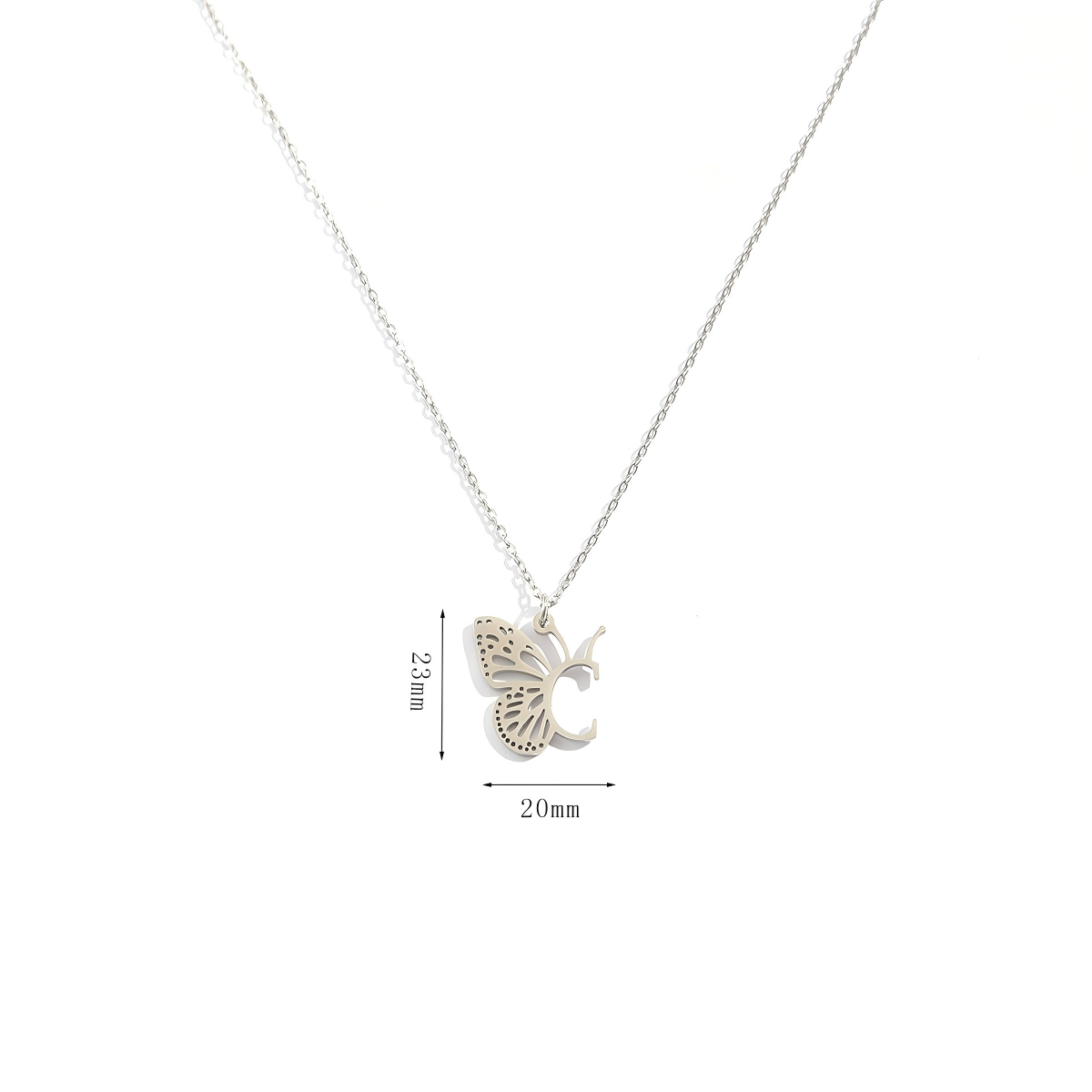 Personalized Initial Butterfly Necklace - "Metamorphosis" Inspirational Keepsake Jewelry