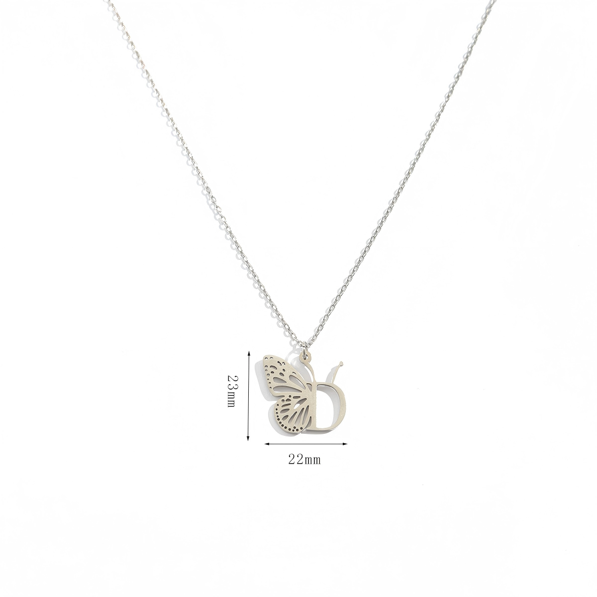 Personalized Initial Butterfly Necklace - "Metamorphosis" Inspirational Keepsake Jewelry
