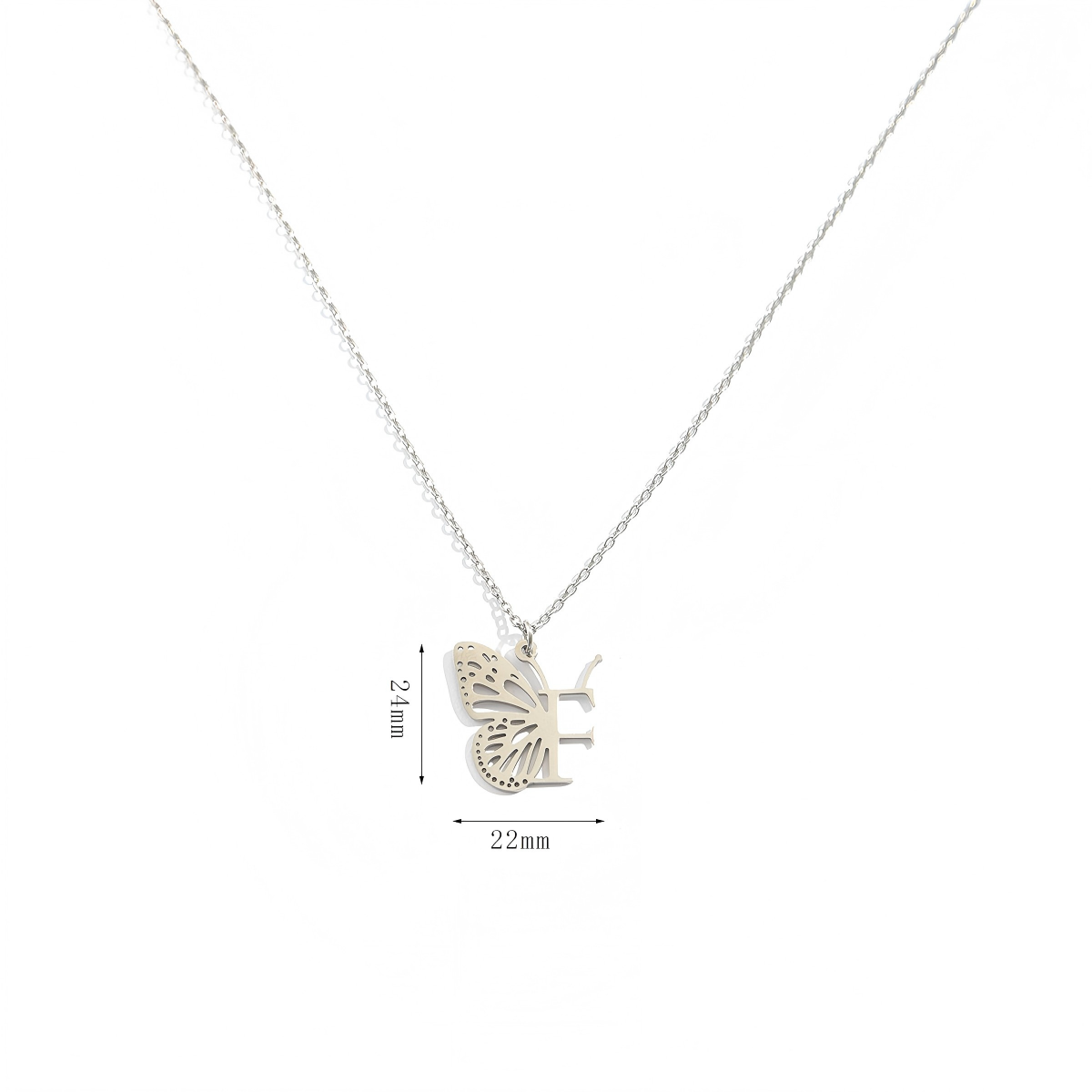 Personalized Initial Butterfly Necklace - "Metamorphosis" Inspirational Keepsake Jewelry