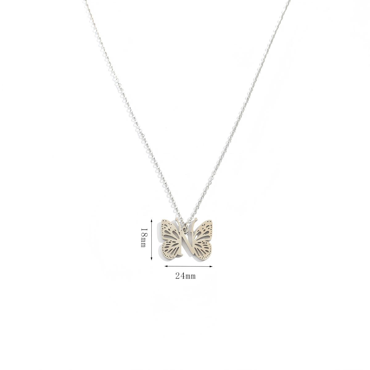 Personalized Initial Butterfly Necklace - "Metamorphosis" Inspirational Keepsake Jewelry