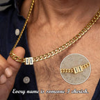 Custom Name Linked Chain Necklace | Personalized Keepsake Jewelry