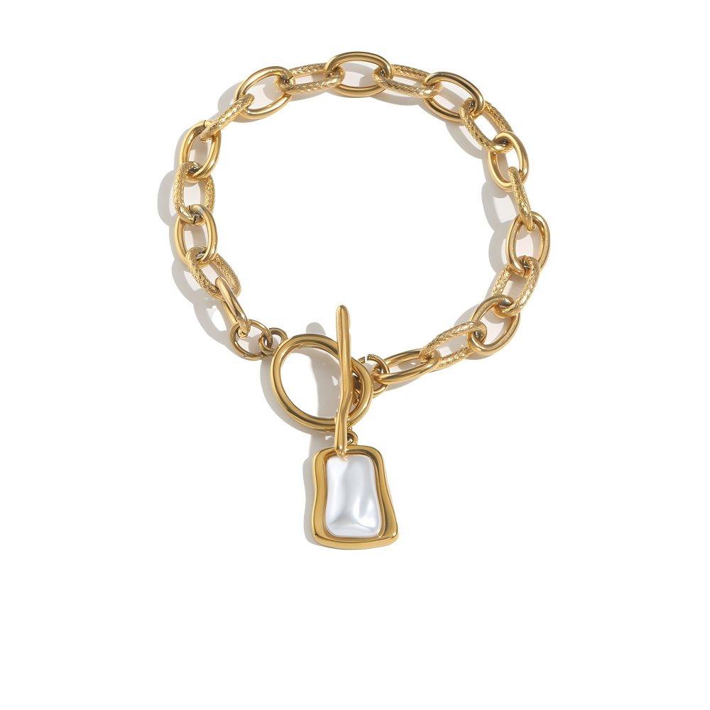 Minimalist Gold Chain Bracelet Set