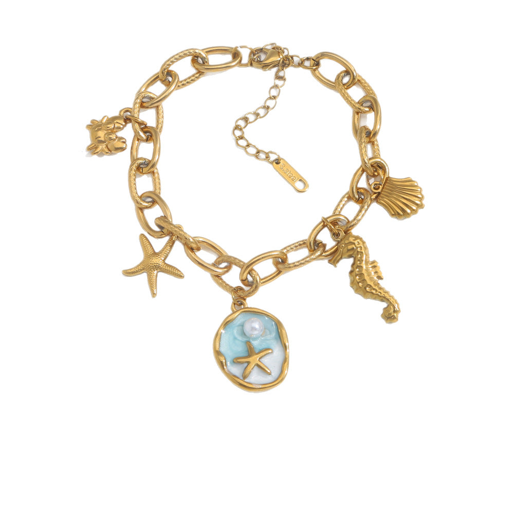 Kawaii Sea Creature Bracelet Stainless steel