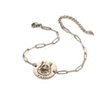 Paperclip bracelet with Custom Pet Portrait Keepsake
