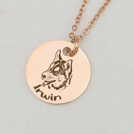 Custom Pet Portrait Keepsake: Personalized Necklace & Bracelet Set