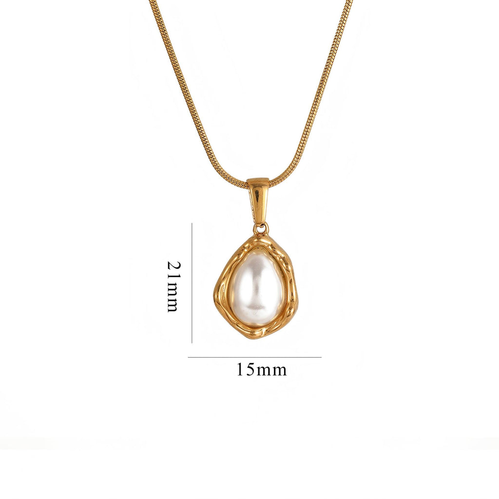 The Soul Bond | 18K Gold Plated Necklace with Pearl