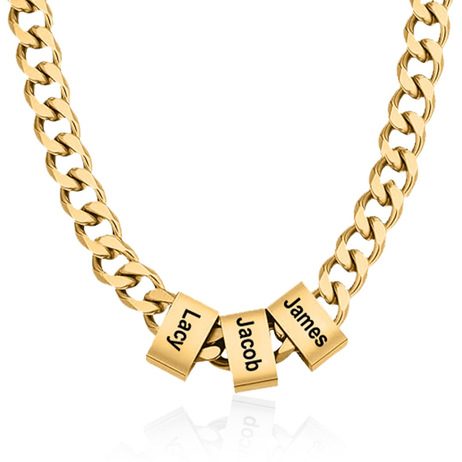 Custom Name Linked Chain Necklace | Personalized Keepsake Jewelry