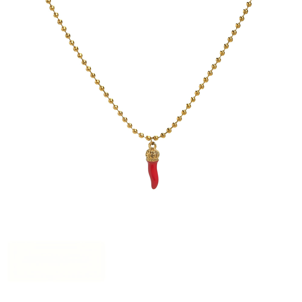 Cute Fruit Charm Necklace – Strawberry, Cherry & Watermelon Pendant Jewelry