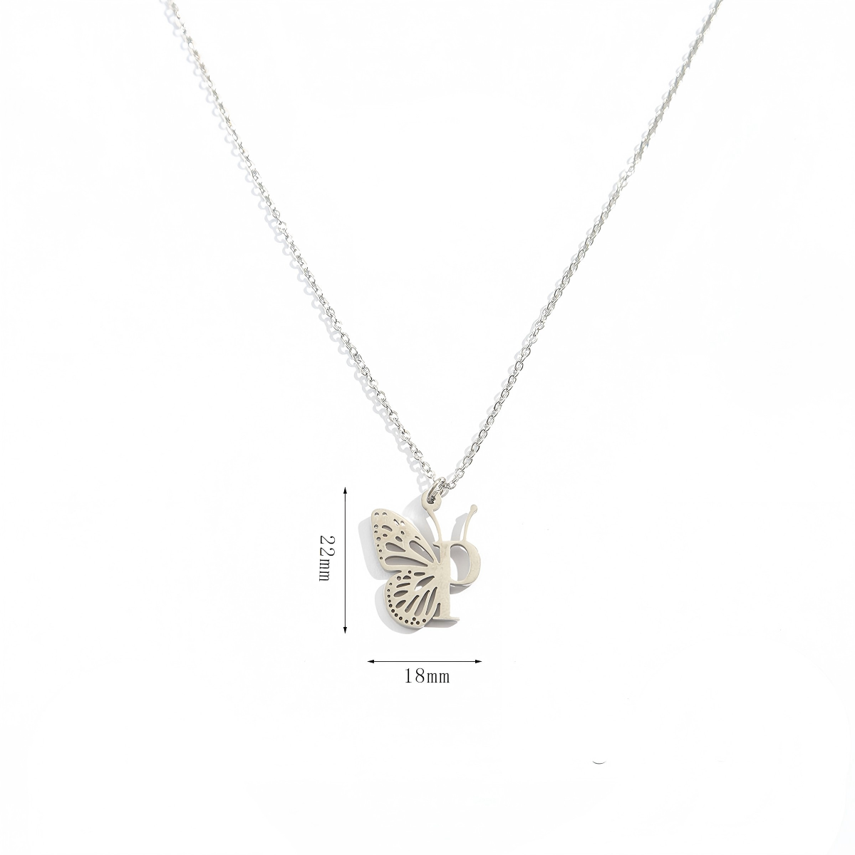 Personalized Initial Butterfly Necklace - "Metamorphosis" Inspirational Keepsake Jewelry
